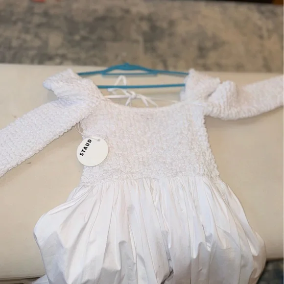 NWT STAUD Cotton Smocked Cassidy Dress - Picture 7 of 13